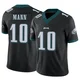Men's Braden Mann ＃10 Philadelphia Eagles Black Limited Vapor F.U.S.E. Jersey