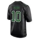 Men's Braden Mann ＃10 Philadelphia Eagles Black/Kelly Game Carbon Green Fashion Jersey
