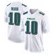 Men's Braden Mann ＃10 Philadelphia Eagles White Game Tundra Fashion Jersey