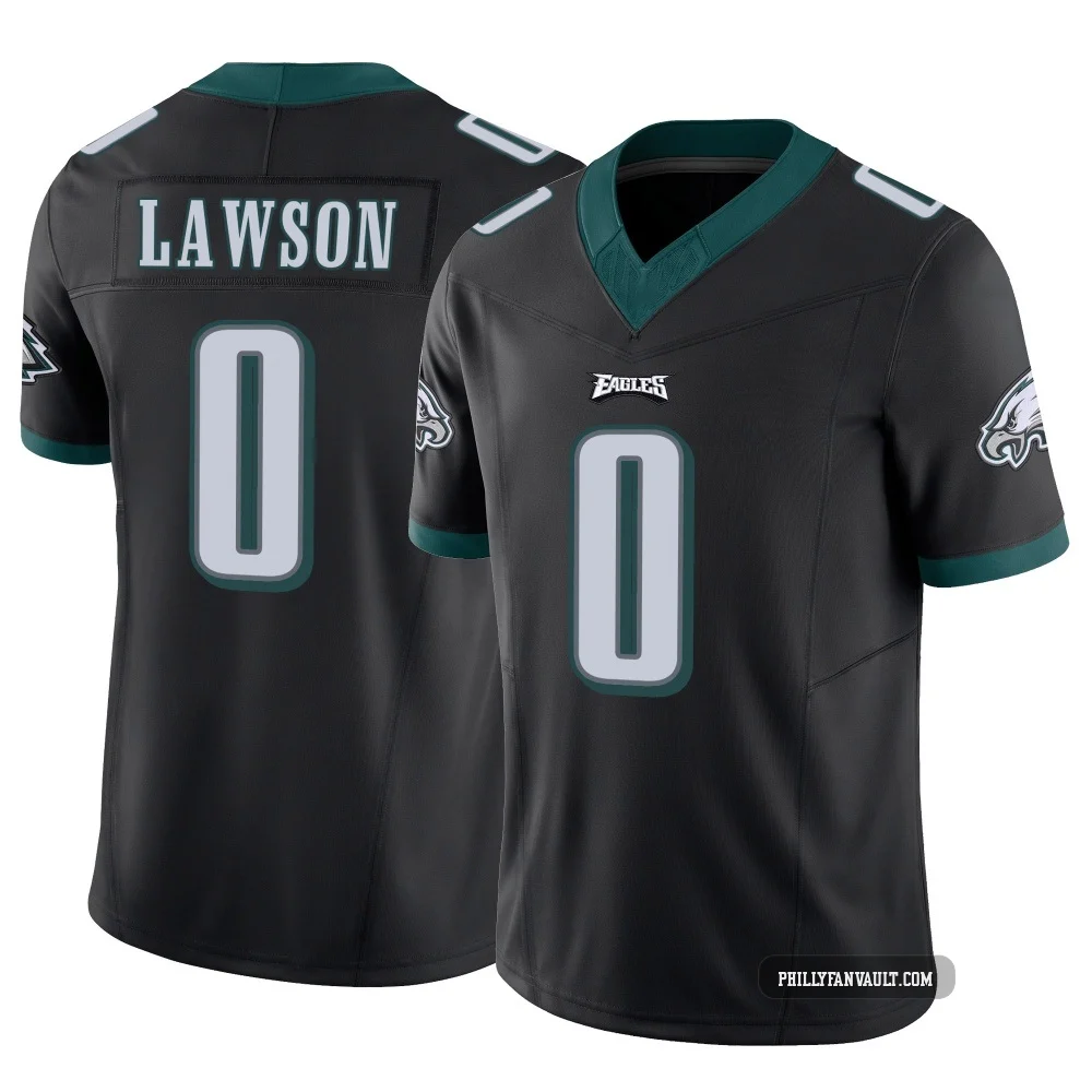 Men's Deontae Lawson ＃0 Philadelphia Eagles Black Limited Vapor F.U.S.E. Jersey
