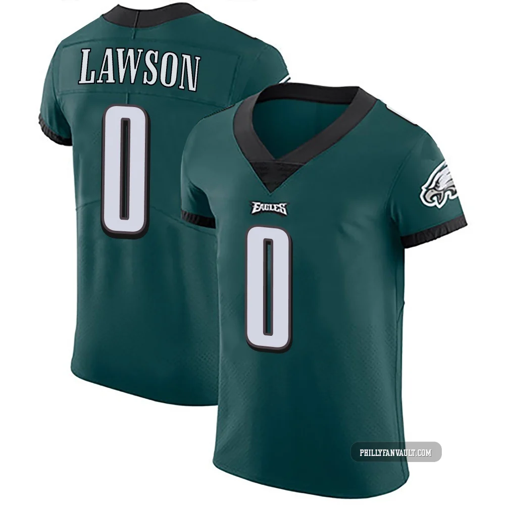 Men's Deontae Lawson ＃0 Philadelphia Eagles Green Elite Midnight Team Color Vapor Untouchable Jersey