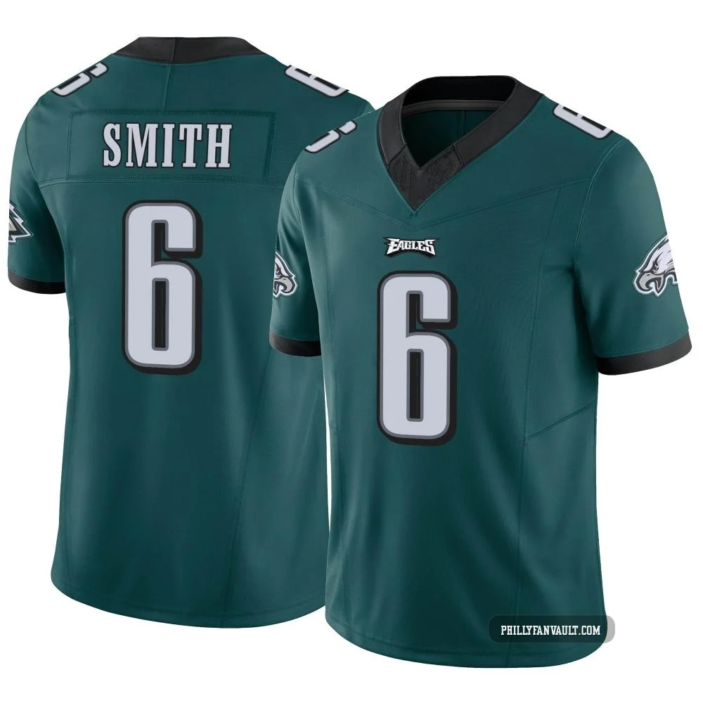 Men's DeVonta Smith ＃6 Philadelphia Eagles Green Limited Vapor F.U.S.E. Jersey