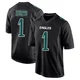 Men's Jalen Hurts ＃1 Philadelphia Eagles Black Game Carbon Fashion Jersey