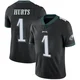 Men's Jalen Hurts ＃1 Philadelphia Eagles Black Limited Alternate Vapor Untouchable Jersey