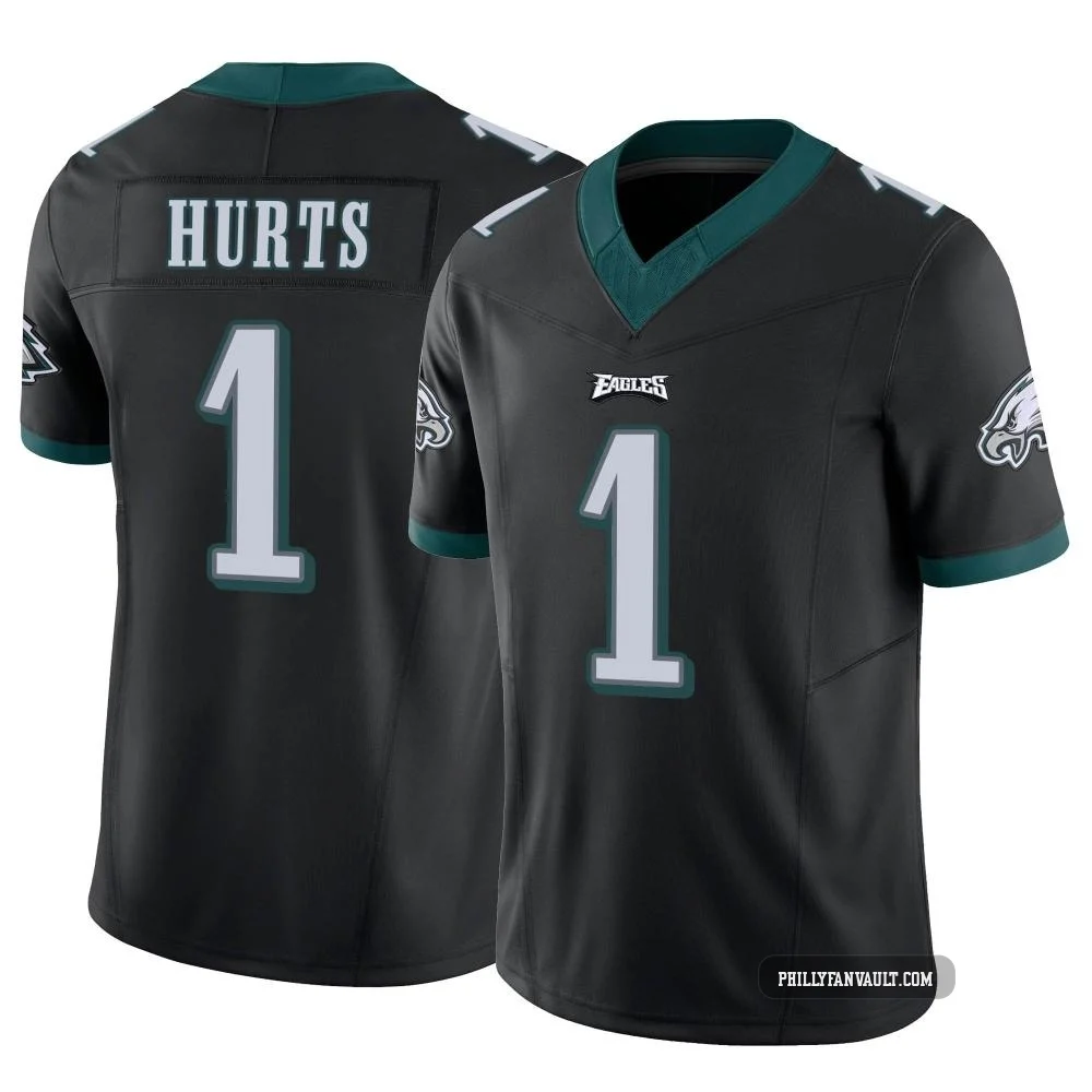Men's Jalen Hurts ＃1 Philadelphia Eagles Black Limited Vapor F.U.S.E. Jersey