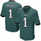 Men's Jalen Hurts ＃1 Philadelphia Eagles Green Game Team Color Jersey