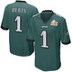 Men's Jalen Hurts ＃1 Philadelphia Eagles Green Game Team Color Super Bowl LIX Jersey