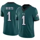 Men's Jalen Hurts ＃1 Philadelphia Eagles Green Limited Vapor F.U.S.E. Jersey