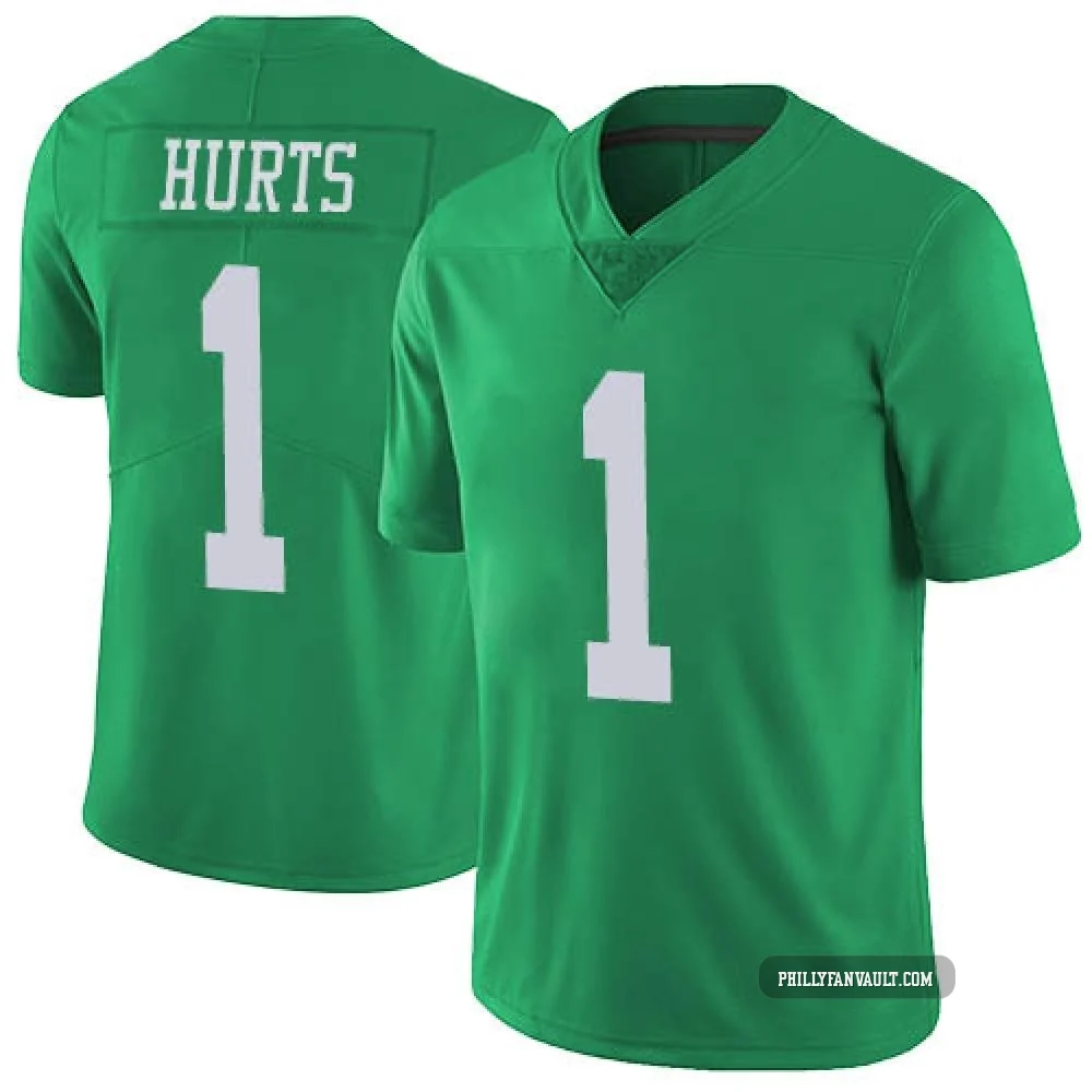 Men's Jalen Hurts ＃1 Philadelphia Eagles Green Limited Vapor Untouchable Jersey