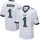 Men's Jalen Hurts ＃1 Philadelphia Eagles White Game Jersey