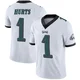 Men's Jalen Hurts ＃1 Philadelphia Eagles White Limited Vapor Untouchable Jersey