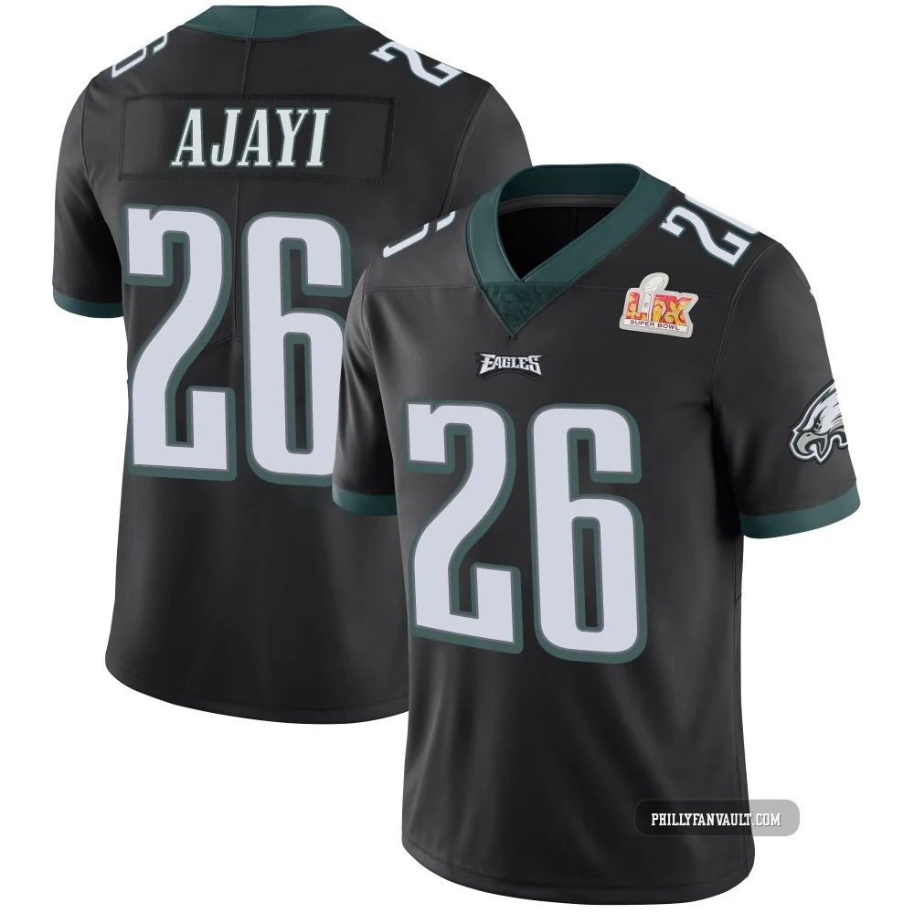 Men's Jay Ajayi ＃26 Philadelphia Eagles Black Limited Alternate Vapor Untouchable Super Bowl LIX Jersey