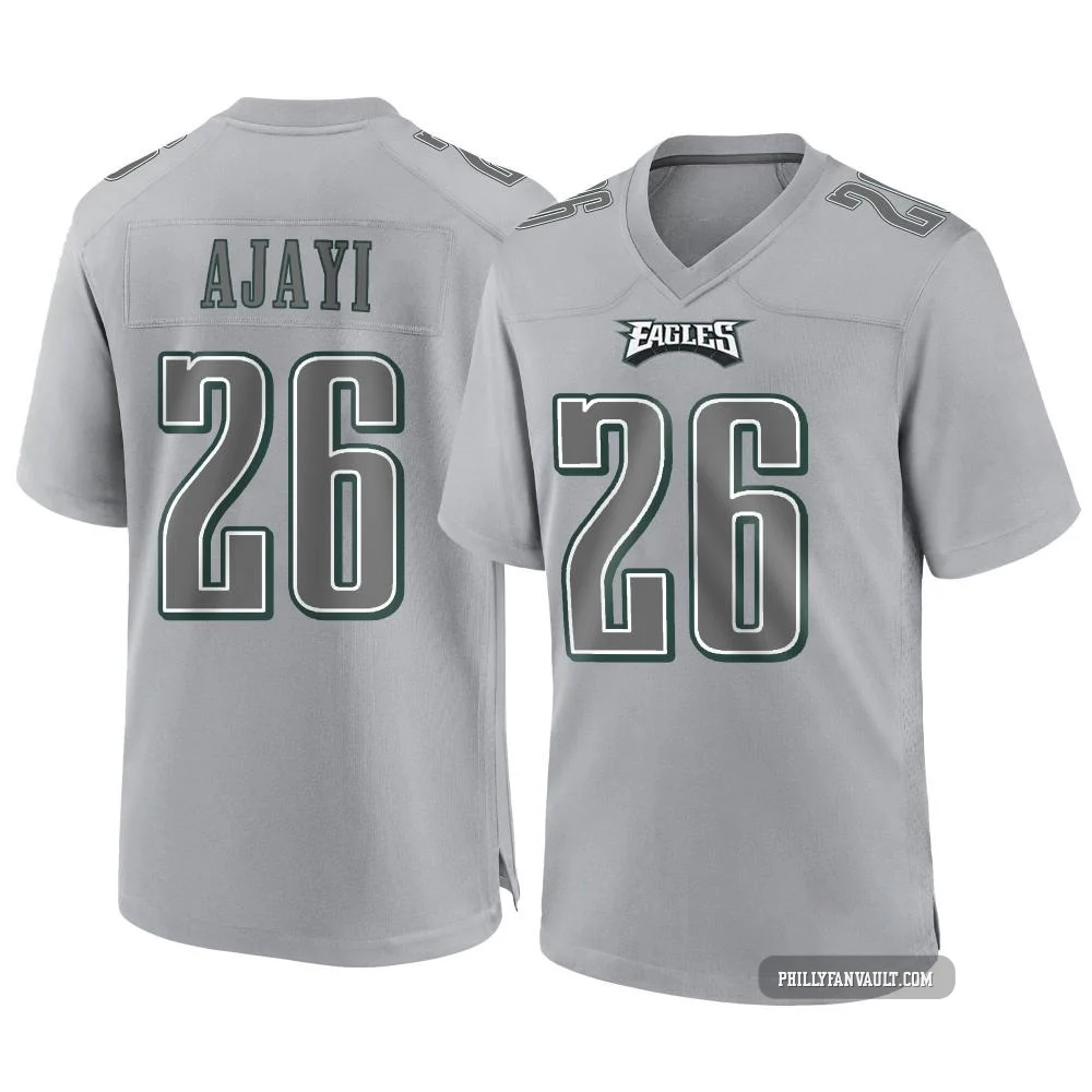Men's Jay Ajayi ＃26 Philadelphia Eagles Gray Game Atmosphere Fashion Jersey