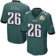 Men's Jay Ajayi ＃26 Philadelphia Eagles Green Game Team Color Super Bowl LIX Jersey