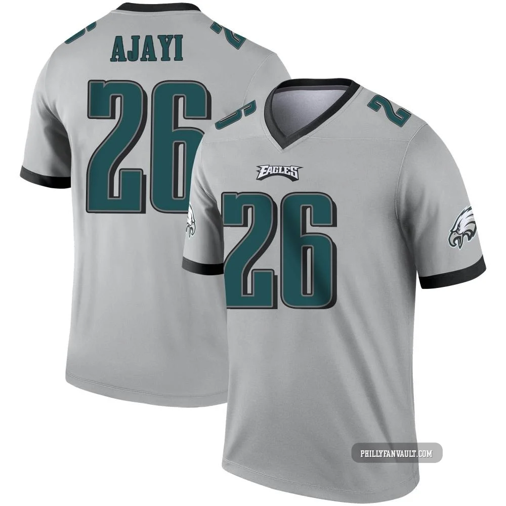 Men's Jay Ajayi ＃26 Philadelphia Eagles Legend Silver Inverted Jersey