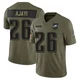 Men's Jay Ajayi ＃26 Philadelphia Eagles Olive Limited 2025 Salute to Service Jersey