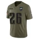 Men's Jay Ajayi ＃26 Philadelphia Eagles Olive Limited 2025 Salute to Service Jersey