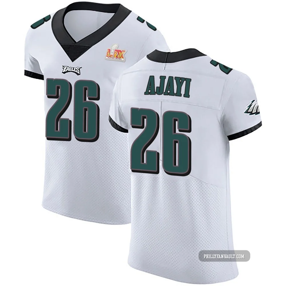 Men's Jay Ajayi ＃26 Philadelphia Eagles White Elite Vapor Untouchable Super Bowl LIX Jersey