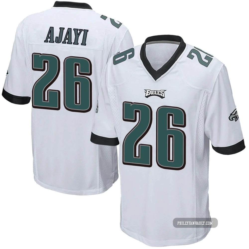 Men's Jay Ajayi ＃26 Philadelphia Eagles White Game Jersey