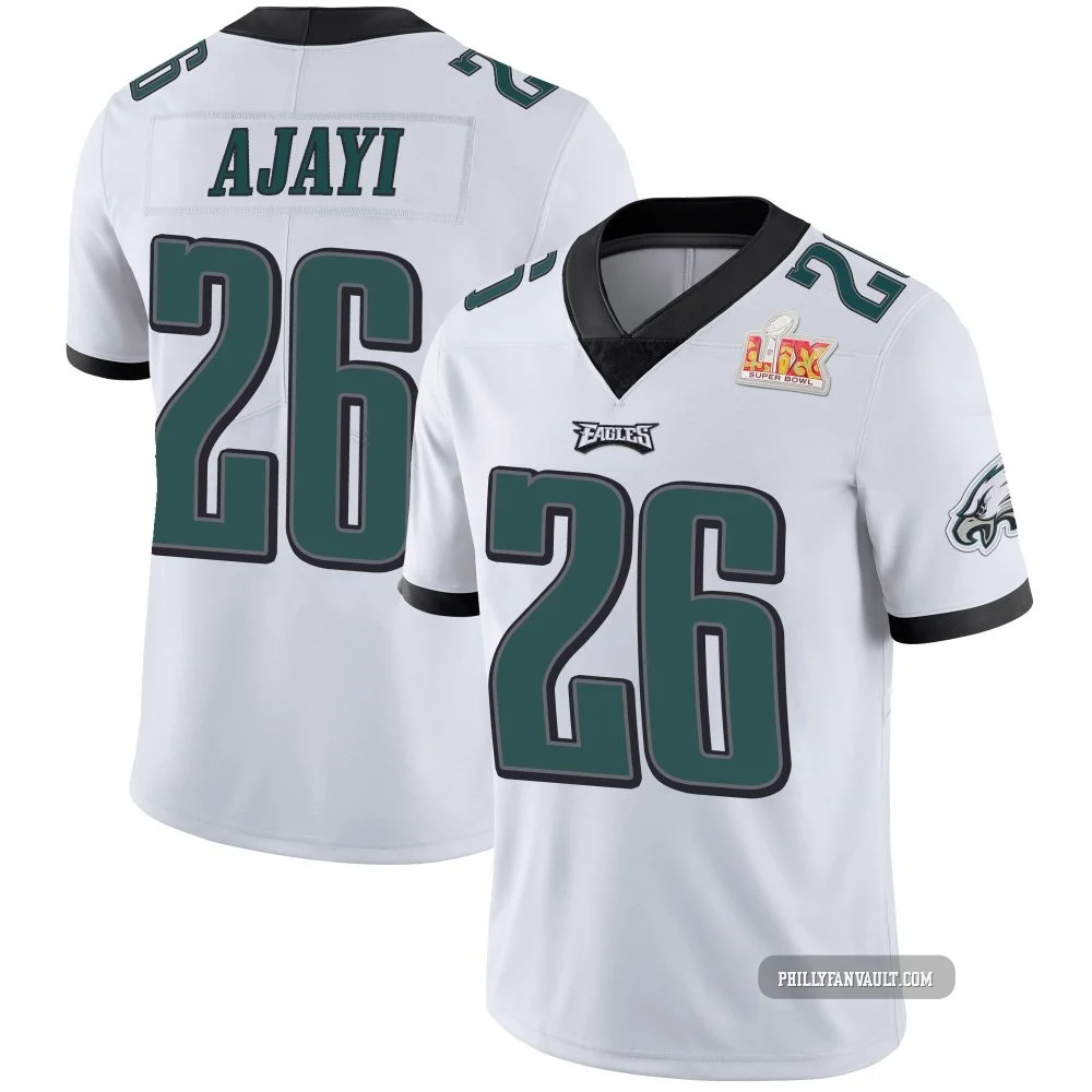 Men's Jay Ajayi ＃26 Philadelphia Eagles White Limited Vapor Untouchable Super Bowl LIX Jersey