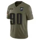 Men's Jordan Davis ＃90 Philadelphia Eagles Olive Limited 2025 Salute to Service Jersey