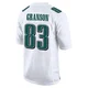 Men's Kylen Granson ＃83 Philadelphia Eagles White Game Tundra Fashion Jersey