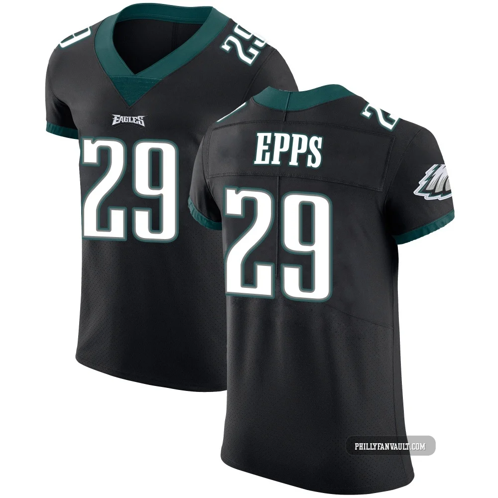 Men's Marcus Epps ＃29 Philadelphia Eagles Black Elite Alternate Vapor Untouchable Jersey