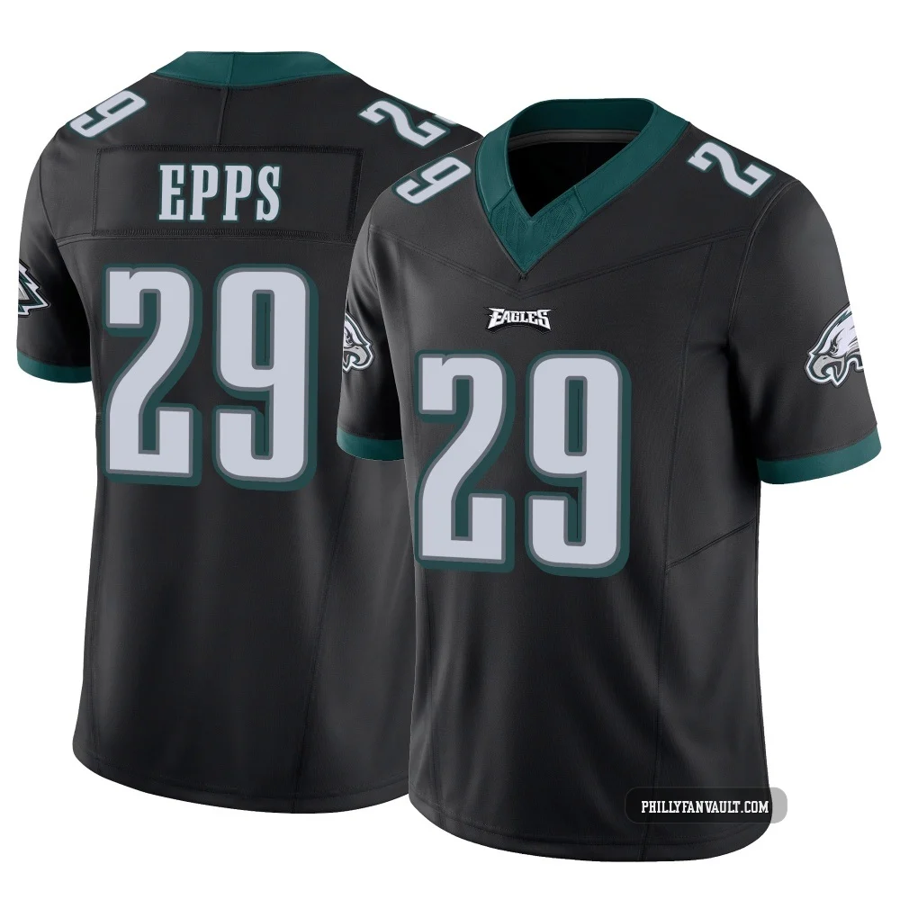 Men's Marcus Epps ＃29 Philadelphia Eagles Black Limited Vapor F.U.S.E. Jersey