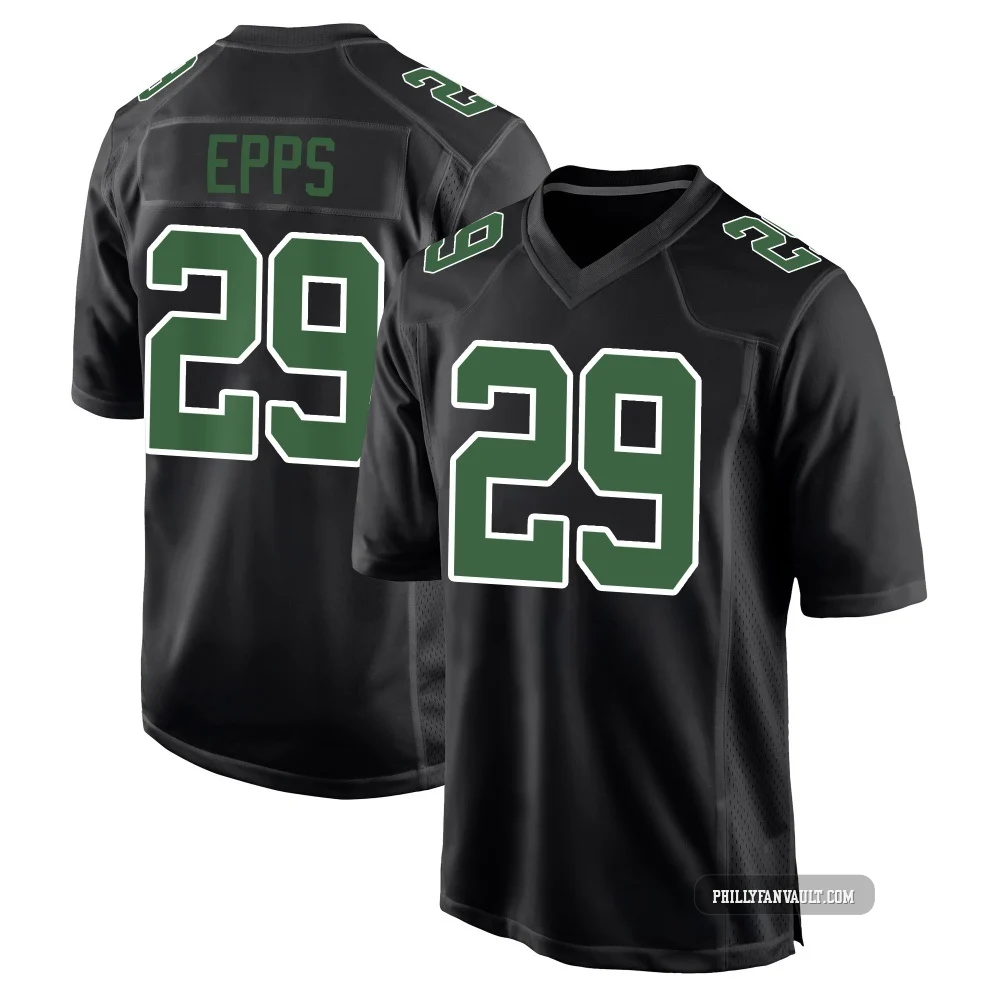 Men's Marcus Epps ＃29 Philadelphia Eagles Black/Kelly Game Carbon Green Fashion Jersey