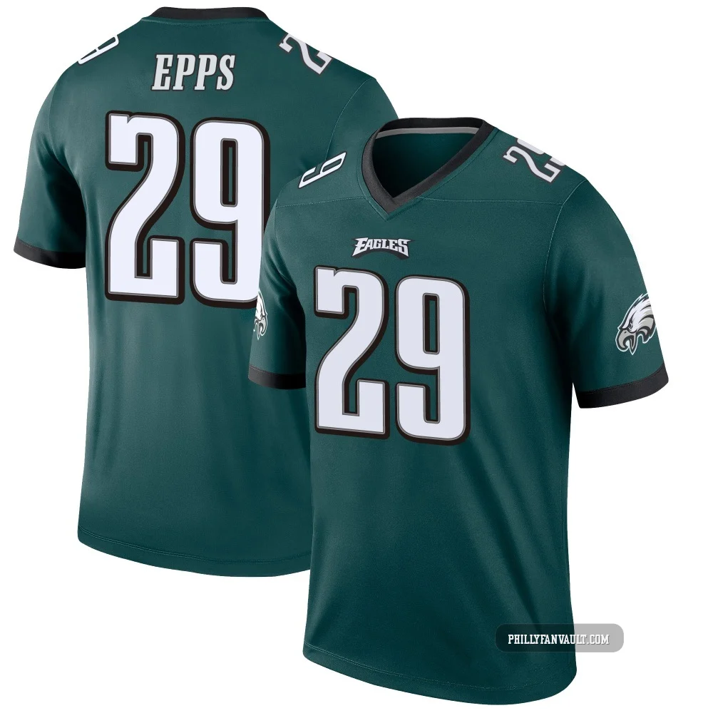 Men's Marcus Epps ＃29 Philadelphia Eagles Green Legend Jersey
