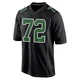 Men's Markel Bell ＃72 Philadelphia Eagles Black/Kelly Game Carbon Green Fashion Jersey