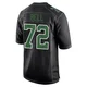Men's Markel Bell ＃72 Philadelphia Eagles Black/Kelly Game Carbon Green Fashion Jersey