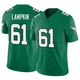 Men's Willie Lampkin ＃61 Philadelphia Eagles Green Limited Kelly Alternate Vapor F.U.S.E. Jersey