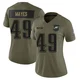Women's BJ Mayes ＃49 Philadelphia Eagles Olive Limited 2025 Salute to Service Jersey