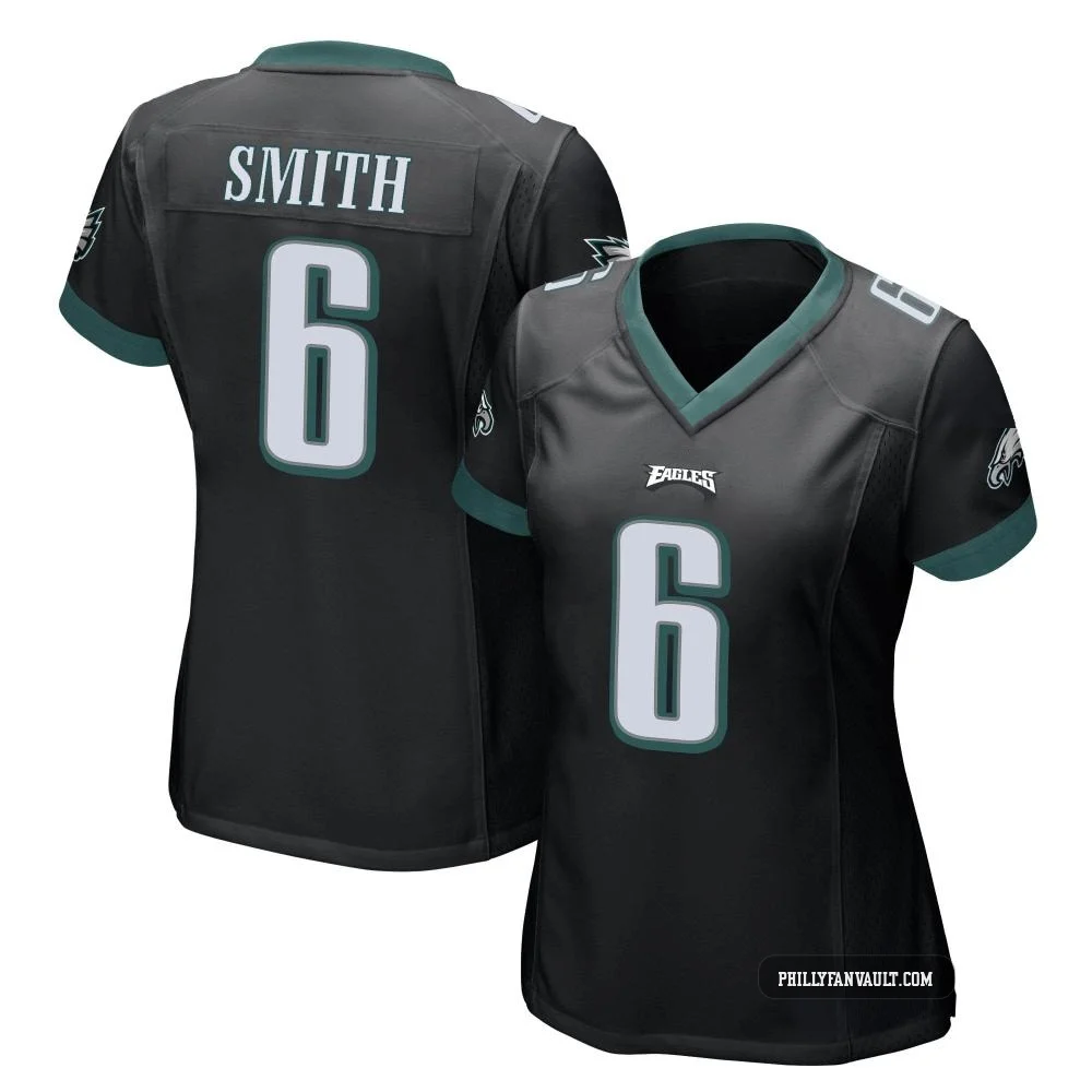 Women's DeVonta Smith ＃6 Philadelphia Eagles Black Game Alternate Jersey