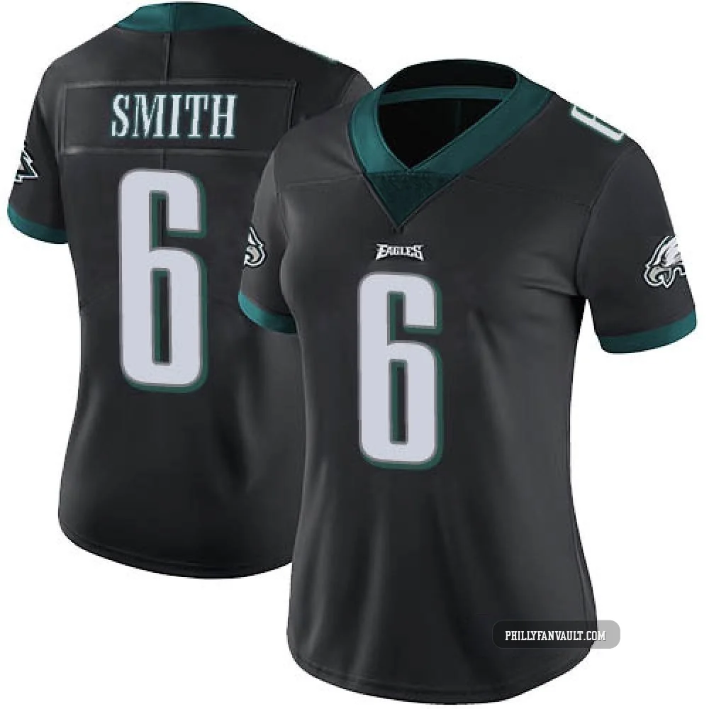 Women's DeVonta Smith ＃6 Philadelphia Eagles Black Limited Alternate Vapor Untouchable Jersey