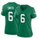 Women's DeVonta Smith ＃6 Philadelphia Eagles Green Game Kelly Alternate Jersey