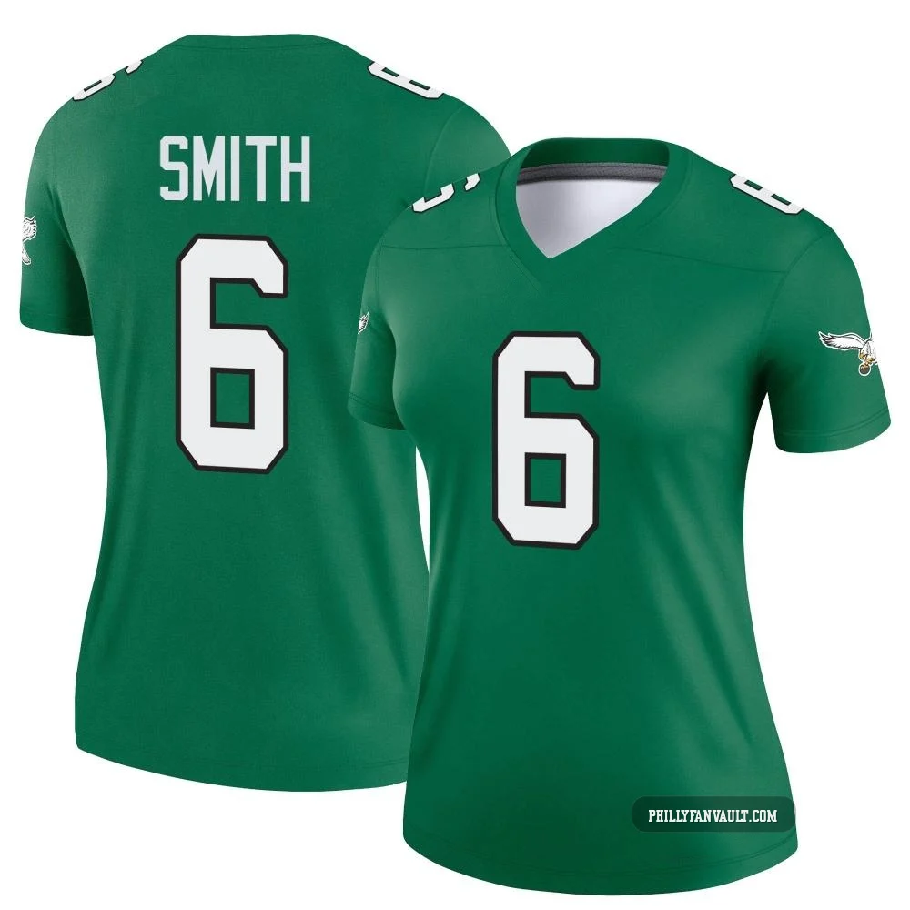 Women's DeVonta Smith ＃6 Philadelphia Eagles Green Legend Kelly Alternate Jersey