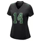 Women's Dorian Thompson-Robinson ＃14 Philadelphia Eagles Black/Kelly Game Carbon Green Fashion Jersey