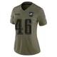 Women's Griffin Hebert ＃46 Philadelphia Eagles Olive Limited 2025 Salute to Service Jersey
