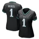Women's Jalen Hurts ＃1 Philadelphia Eagles Black Game Alternate Jersey