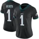 Women's Jalen Hurts ＃1 Philadelphia Eagles Black Limited Alternate Vapor Untouchable Jersey