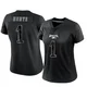 Women's Jalen Hurts ＃1 Philadelphia Eagles Black Limited Reflective Jersey
