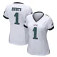 Women's Jalen Hurts ＃1 Philadelphia Eagles White Game Jersey