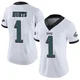 Women's Jalen Hurts ＃1 Philadelphia Eagles White Limited Vapor Untouchable Jersey