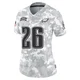 Women's Jay Ajayi ＃26 Philadelphia Eagles Arctic Camo Limited 2024 Salute to Service Jersey