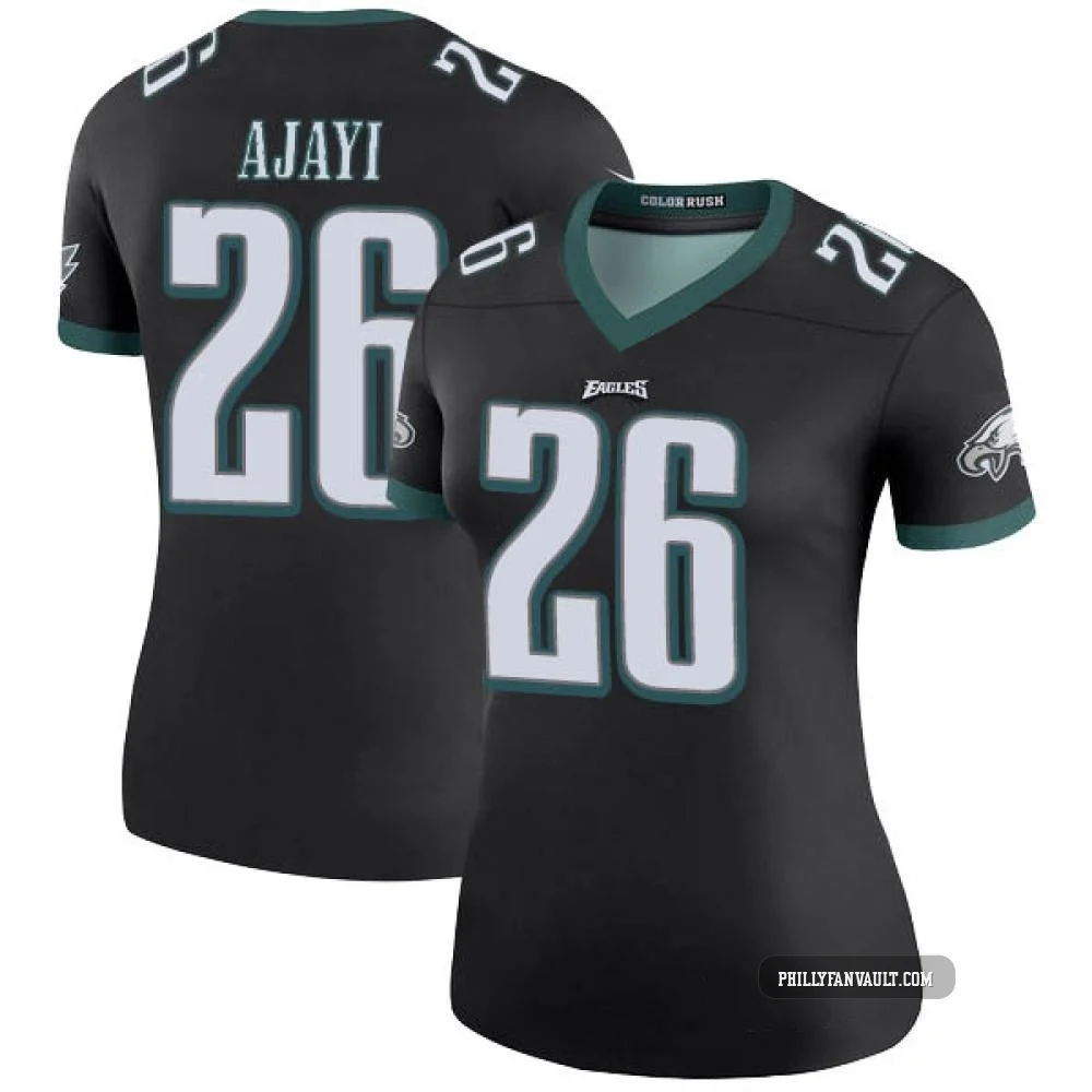 Women's Jay Ajayi ＃26 Philadelphia Eagles Black Legend Color Rush Jersey