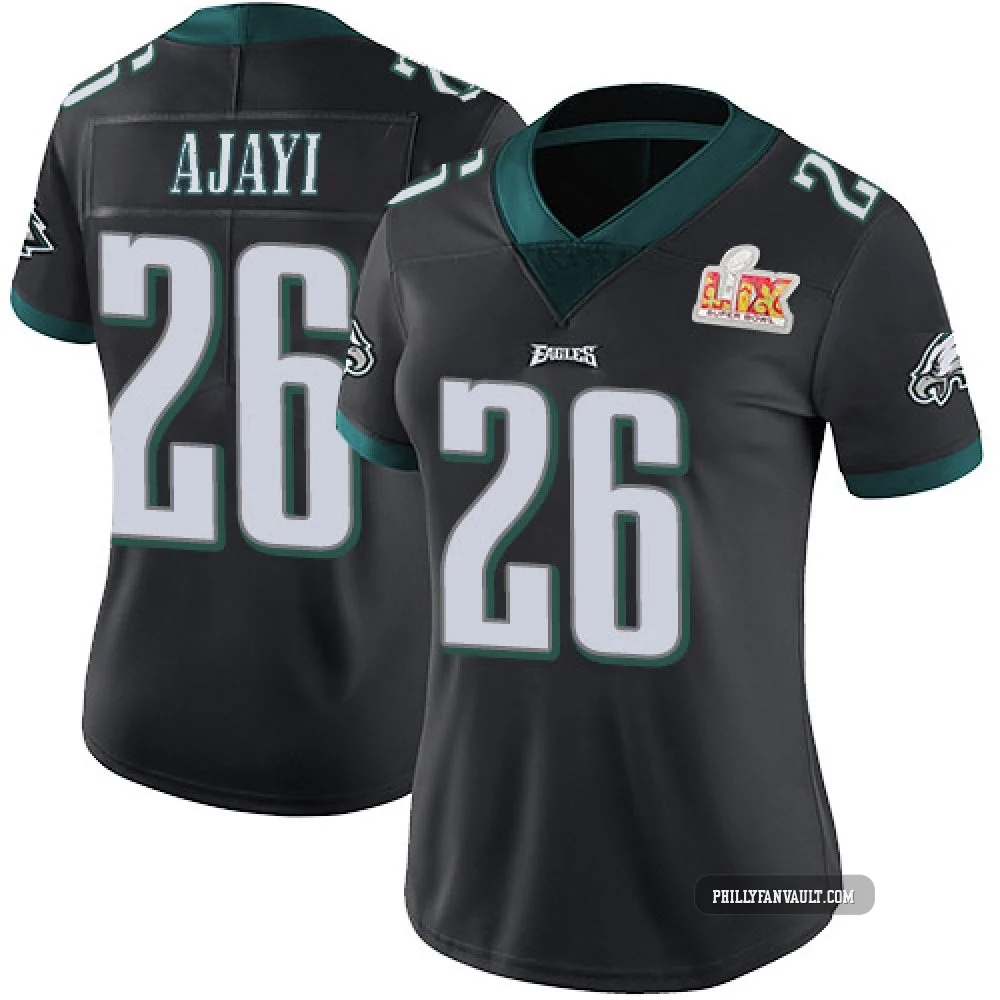 Women's Jay Ajayi ＃26 Philadelphia Eagles Black Limited Alternate Vapor Untouchable Super Bowl LIX Jersey