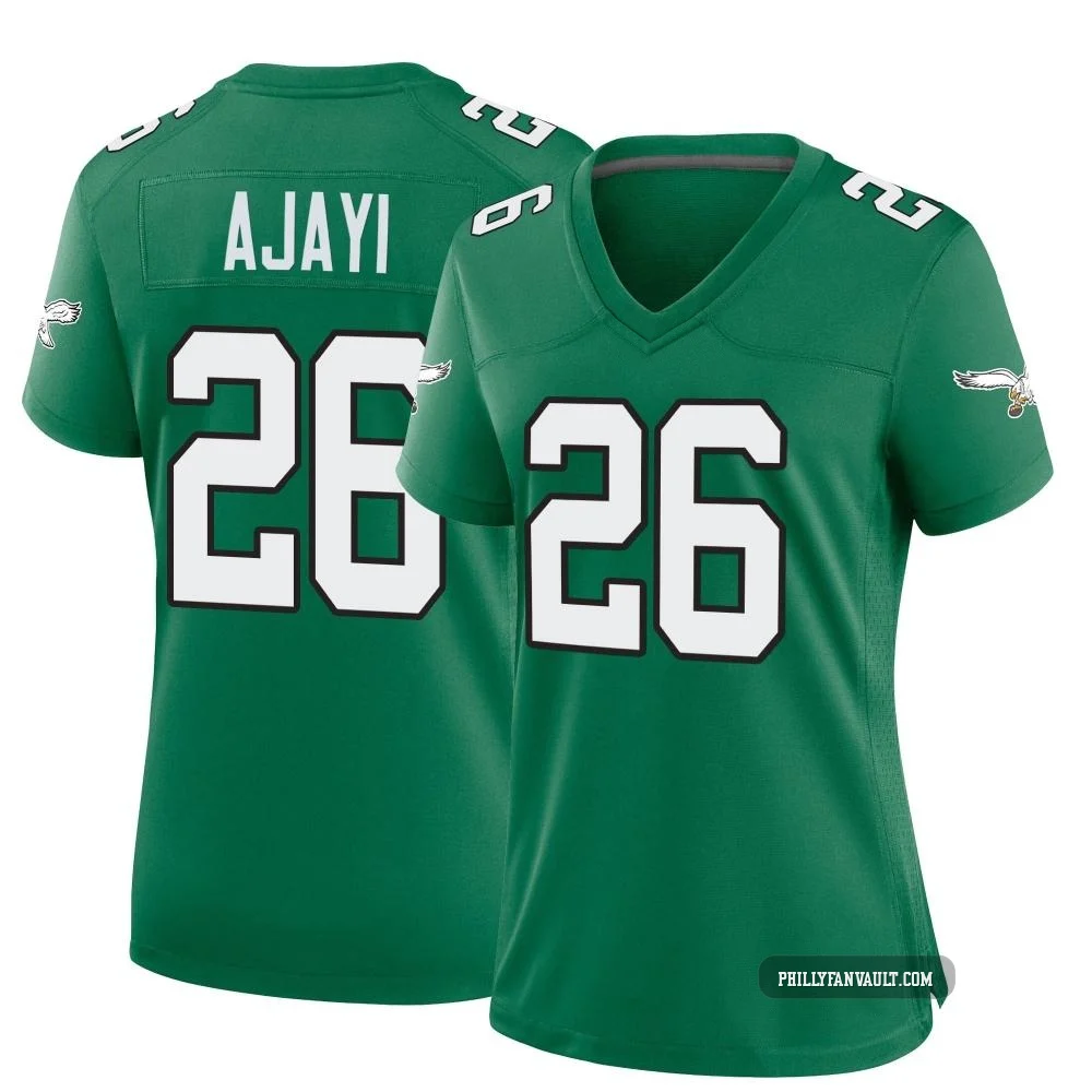 Women's Jay Ajayi ＃26 Philadelphia Eagles Green Game Kelly Alternate Jersey