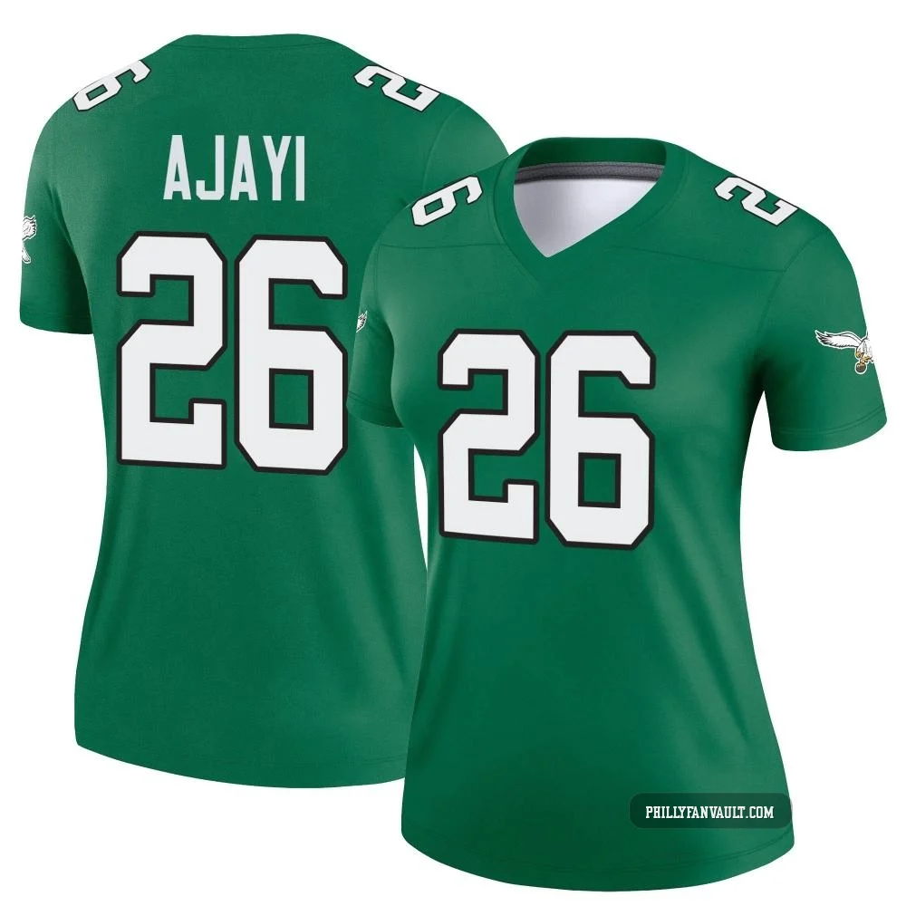 Women's Jay Ajayi ＃26 Philadelphia Eagles Green Legend Kelly Alternate Jersey
